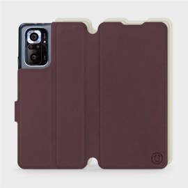 Phone Case Xiaomi Redmi Note 10 pro - Design Burgundy with Platinum