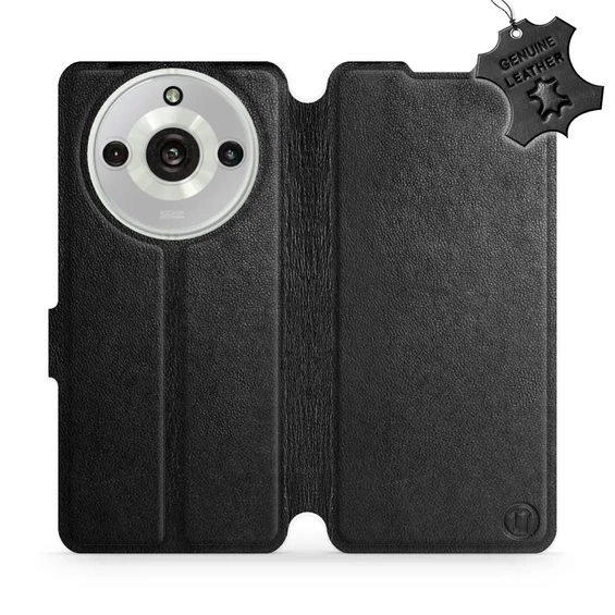 Phone Case Realme 11 Pro - Design Black Leather