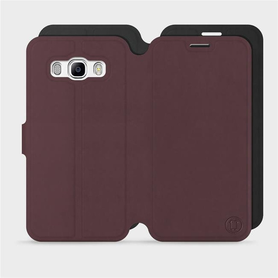 Phone Case Samsung Galaxy J5 2016 - Design Burgundy with Black
