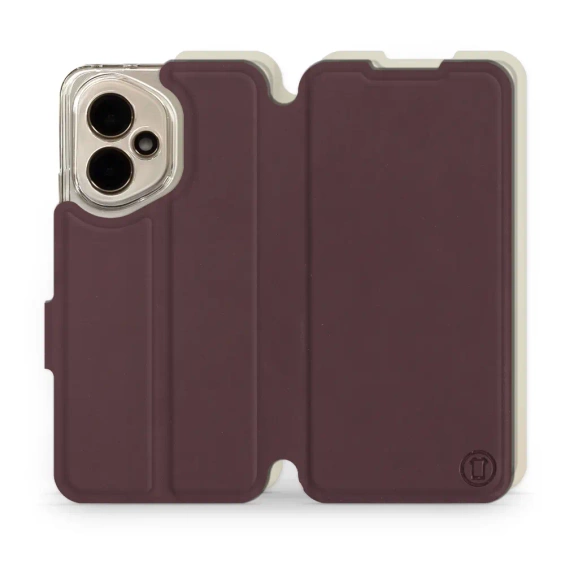 Phone Case Huawei Honor 400 - Design Burgundy with Platinum