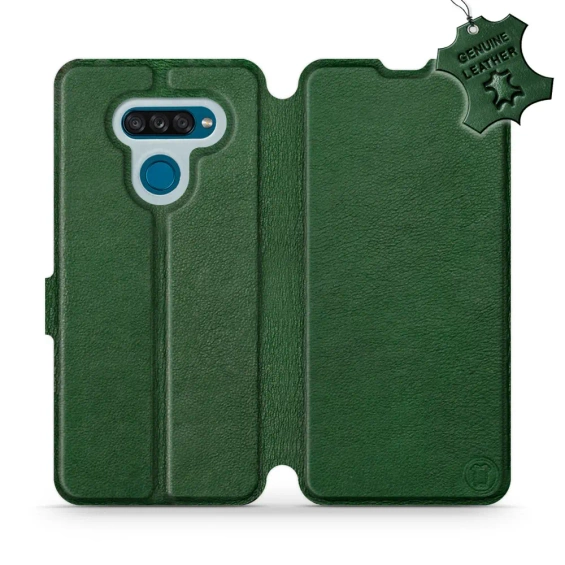 Hülle für LG K50S - Farbe Green Leather
