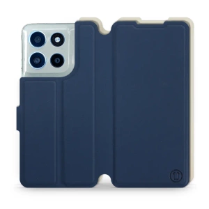 Phone Case Motorola Moto G56 5G - Design Navy with Platinum