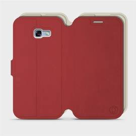 Phone Case Samsung Galaxy A5 2017 - Design Dark Red with Platinum