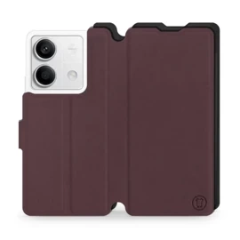 Phone Case Xiaomi Redmi Note 13 5G - Design Burgundy with Black