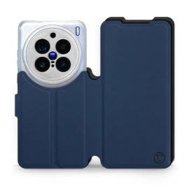 Etui Soft Touch do Vivo X200 Pro 5G - wzór Głęboki granat z czernią