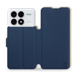 Phone Case Xiaomi POCO F6 Pro - Design Navy with Platinum