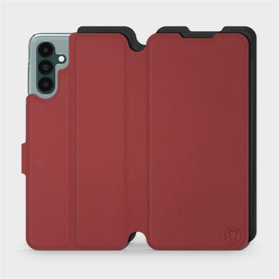 Phone Case Samsung Galaxy A04S - Design Dark Red with Black