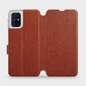 Phone Case Samsung Galaxy M31s - Design Brown&Orange