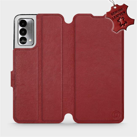 Hülle für Realme GT Master Edition - Farbe Dark Red Leather