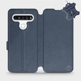 Phone Case LG K61 - Design Blue Leather