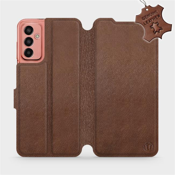 Phone Case Samsung Galaxy M13 - Design Brown Leather
