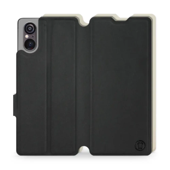 Phone Case Sony Xperia 5 V - Design Black with Platinum
