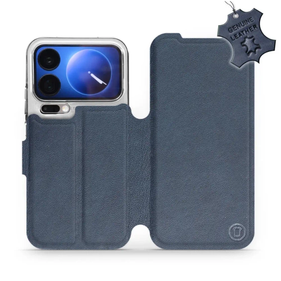 Phone Case Xiaomi 17 Pro - Design Blue Leather