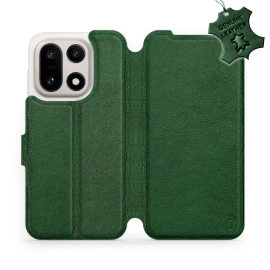 Phone Case OnePlus 15 - Design Green Leather