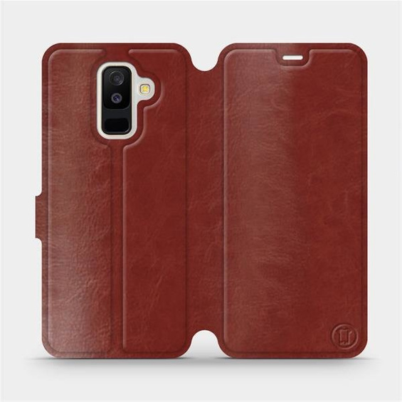 Phone Case Samsung Galaxy A6 Plus 2018 - Design Brown&Gray