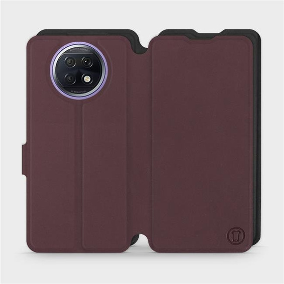 Phone Case Xiaomi Redmi Note 9T - Design Burgundy with Black
