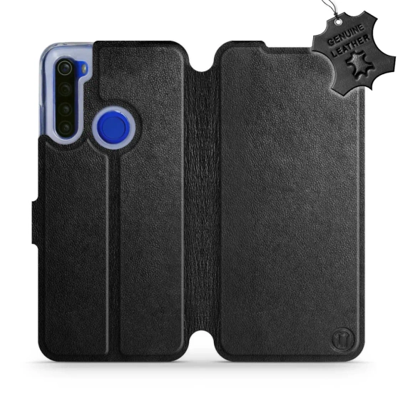 Phone Case Xiaomi Redmi Note 8T - Design Black Leather