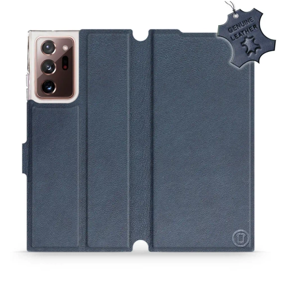 Phone Case Samsung Galaxy Note 20 Ultra - Design Blue Leather