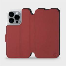 Phone Case Apple iPhone 14 Pro - Design Dark Red with Black