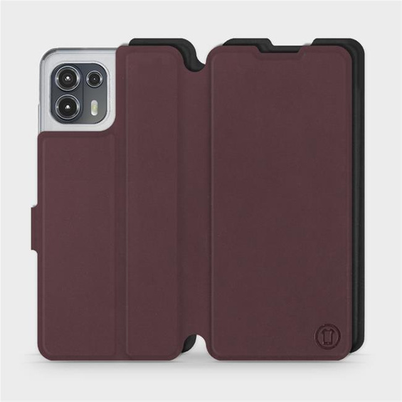 Phone Case Motorola Edge 20 Lite - Design Burgundy with Black