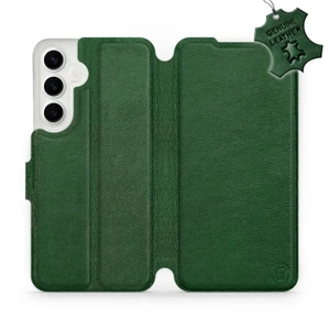 Phone Case Samsung Galaxy S24 Plus - Design Green Leather