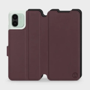 Phone Case Xiaomi Redmi A2 - Design Burgundy with Black