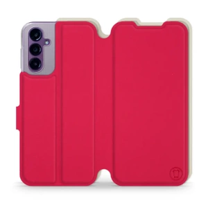 Etui Soft Touch do Samsung Galaxy A14 5G - wzór Żywa czerwień z platyną