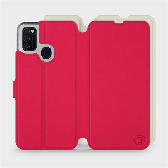 Phone Case Samsung Galaxy M21 - Design Red with Platinum