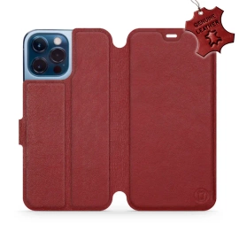 Hülle für Apple iPhone 13 Pro Max - Farbe Dark Red Leather