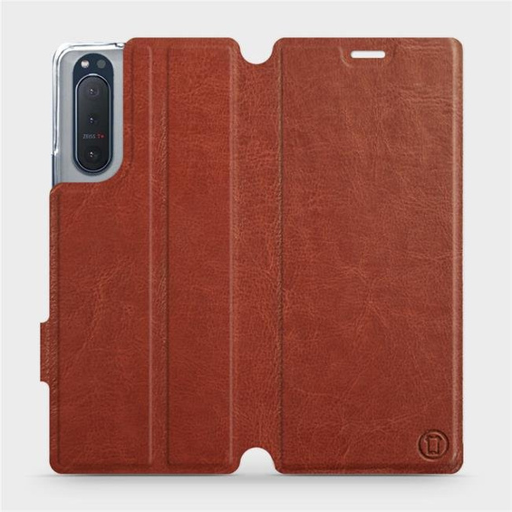 Phone Case Sony Xperia 5 II - Design Brown&Orange