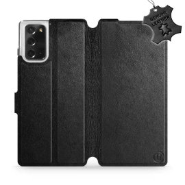 Phone Case Samsung Galaxy Note 20 - Design Black Leather