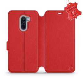 Phone Case Xiaomi Pocophone F1 - Design Red Leather