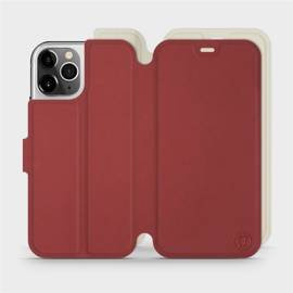 Phone Case Apple iPhone 12 Pro - Design Dark Red with Platinum