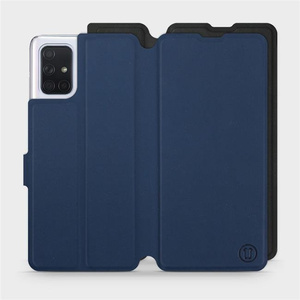 Phone Case Samsung Galaxy A71 - Design Navy with Black