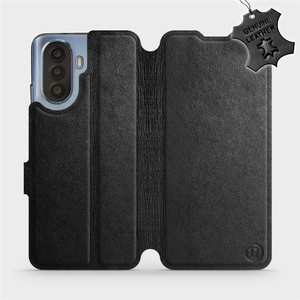 Phone Case Huawei Nova Y70 - Design Black Leather