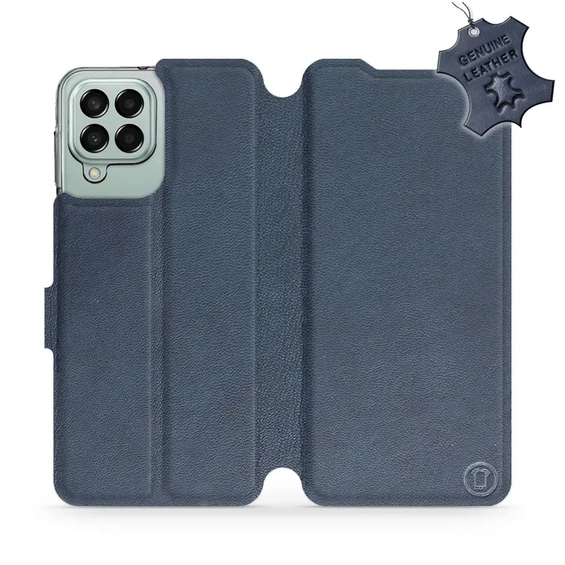 Phone Case Samsung Galaxy M33 5G - Design Blue Leather