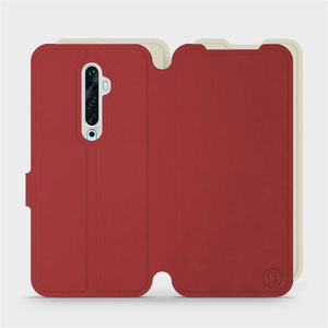 Etui Soft Touch do OPPO Reno 2Z - wzór Zachodząca czerwień z platyną