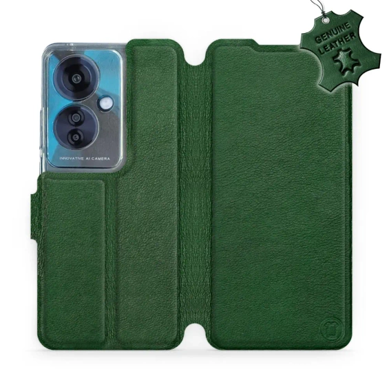 Hülle für OPPO Reno 11F - Farbe Green Leather