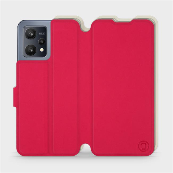 Hülle für Realme 9 - Farbe Rot mit Platin