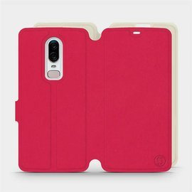Phone Case OnePlus 6 A6000 - Design Red with Platinum