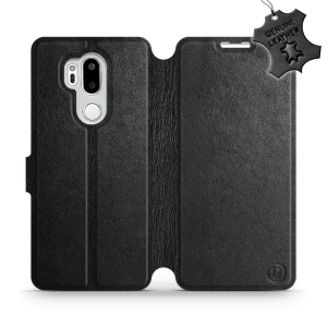 Phone Case LG G7 ThinQ - Design Black Leather