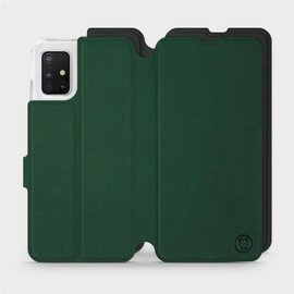 Phone Case Samsung Galaxy A51 - Design Green with Black