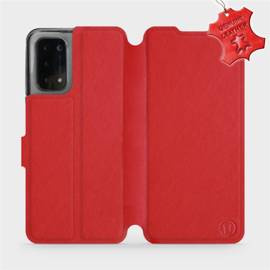 Phone Case OPPO A74 5G - Design Red Leather