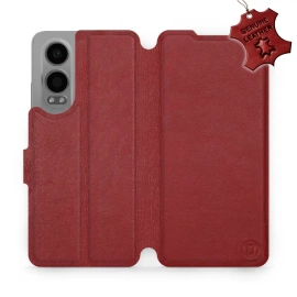 Phone Case OnePlus Nord CE 4 Lite - Design Dark Red Leather