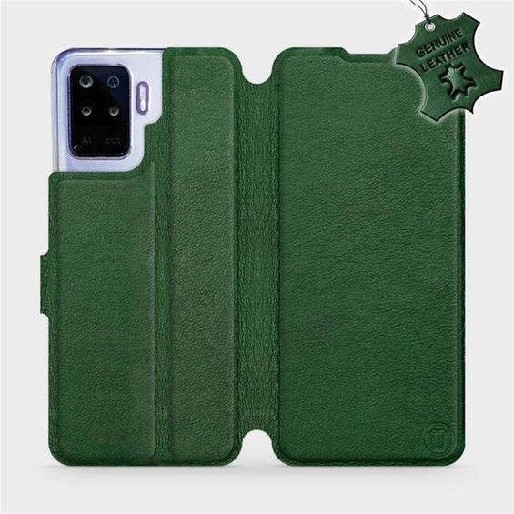 Phone Case OPPO Reno 5 Lite - Design Green Leather