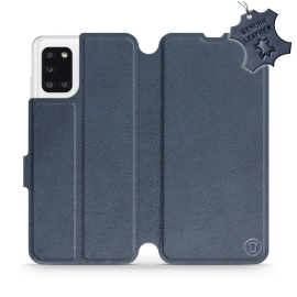 Phone Case Samsung Galaxy A31 - Design Blue Leather