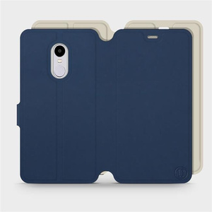 Phone Case Xiaomi Redmi Note 4X - Design Navy with Platinum