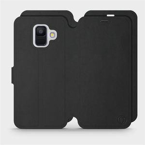 Etui Soft Touch do Samsung Galaxy A6 Plus 2018 - wzór Satynowa czerń