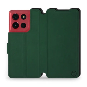 Etui Soft Touch do Motorola Moto G86 Power 5G - wzór Miejska zieleń z czernią