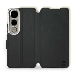 Phone Case Vivo V50 Lite - Design Black with Platinum